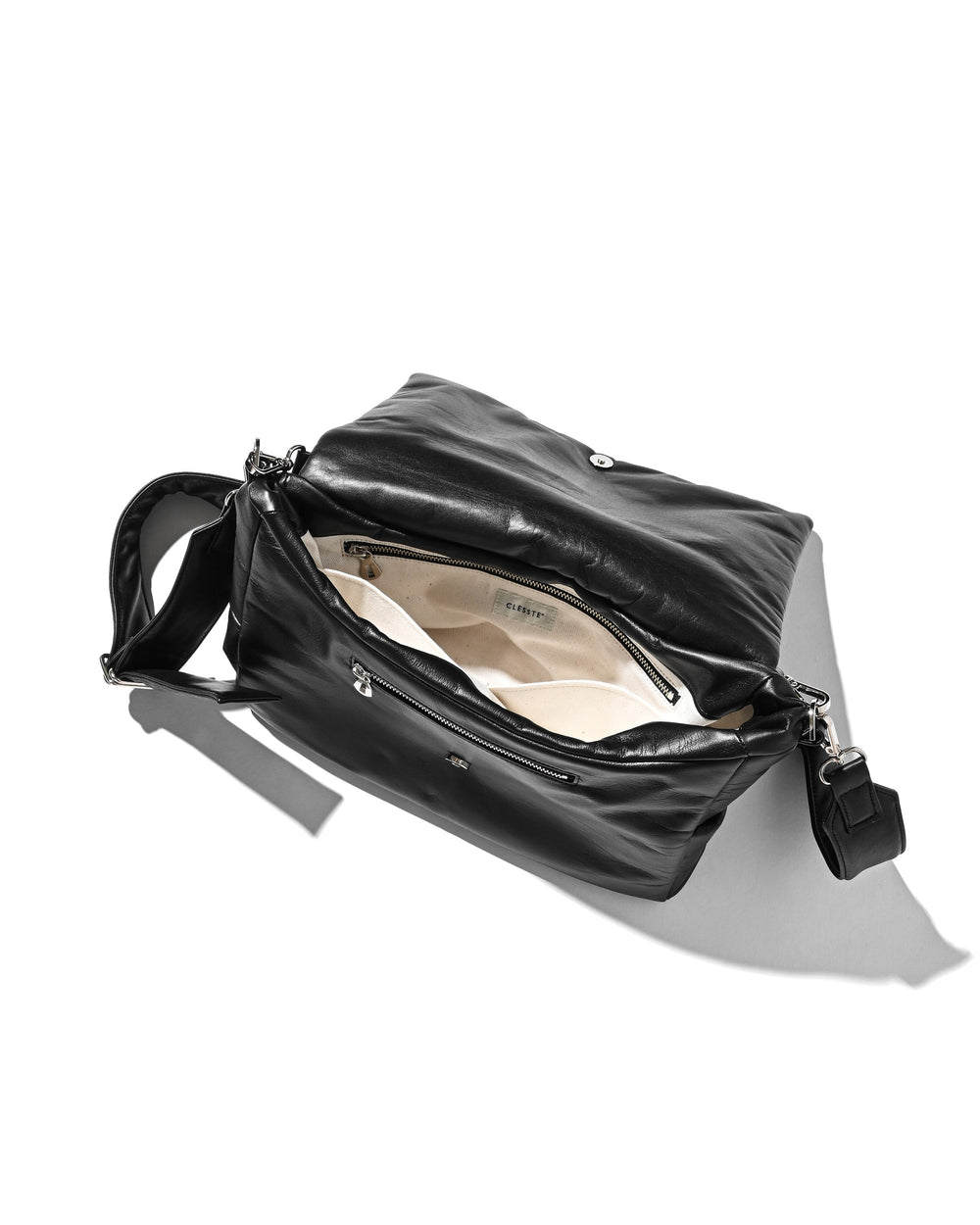 CLESSTE / Leather Padded Flap Holiday Bag