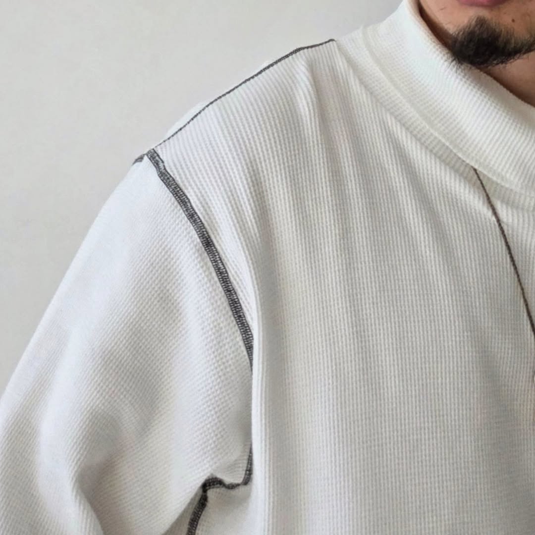 ANCELLM / Damage Waffle LS T-Shirt