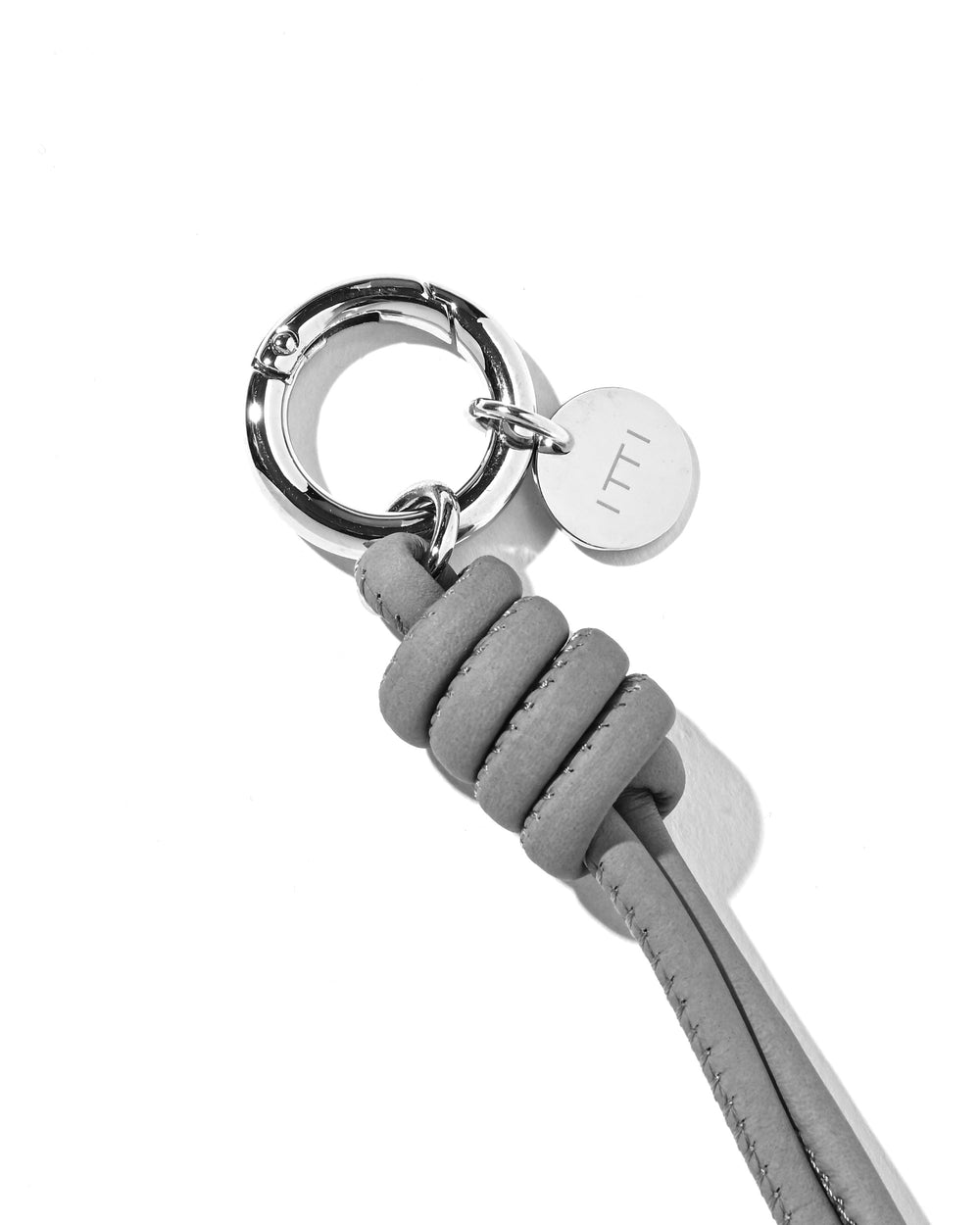 CLESSTE / Leather Knot Charm For ITTI (Gray)