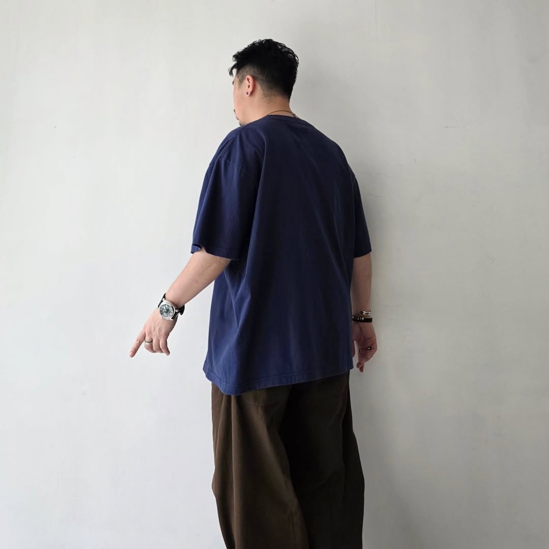 THE JEAN PIERRE / Photo EMB SS Tee (Navy)