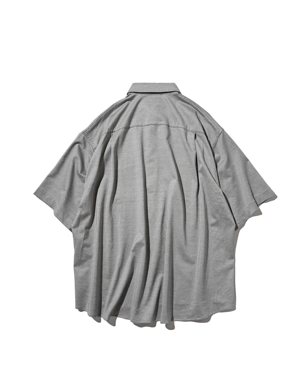 CLESSTE / Mini Grid Check 36G Knit Everyday S/S Shirt (White x Black)