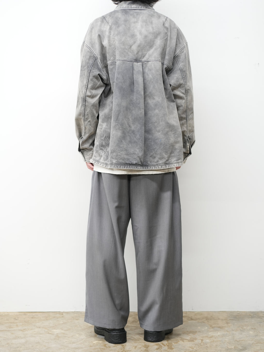 ANCELLM / Chino Shirt Jacket (Black)