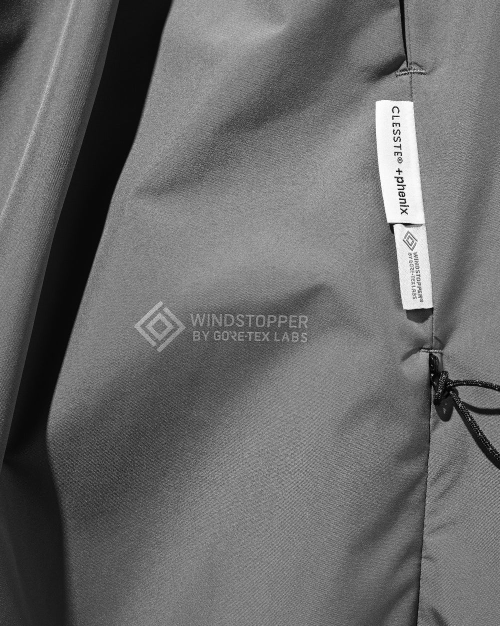CLESSTE / +Phenix Windstopper ® By Gore-tex Labs City Barrel Leg Pants (Charcoal Gray)
