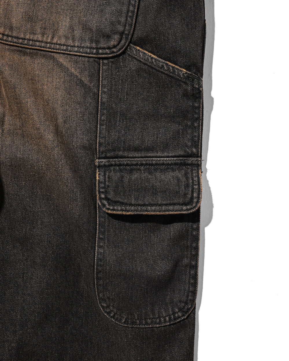CLESSTE / Vintage Dyed Selvedge Denim Worker Pants  (Vintage Black)