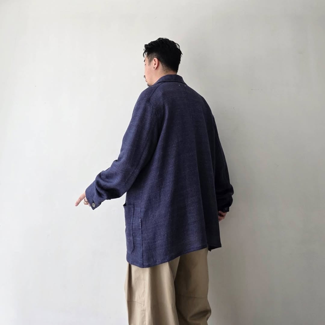 SABY / Workers Jacket Type S.B - Bishu Japan Linen Mesh Jacquard FAB -