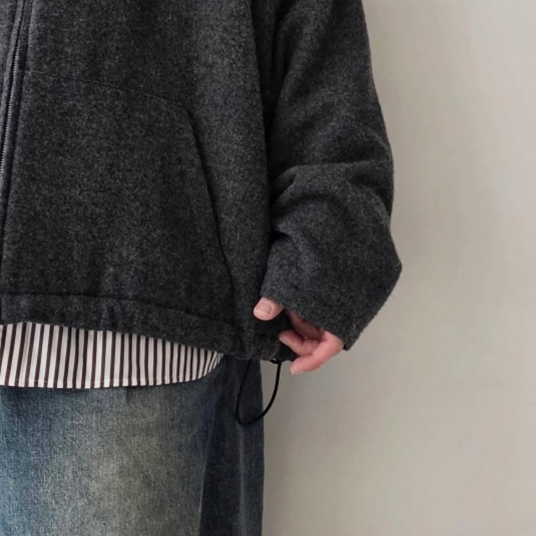 BLANC YM / Cashmere Zip Jacket