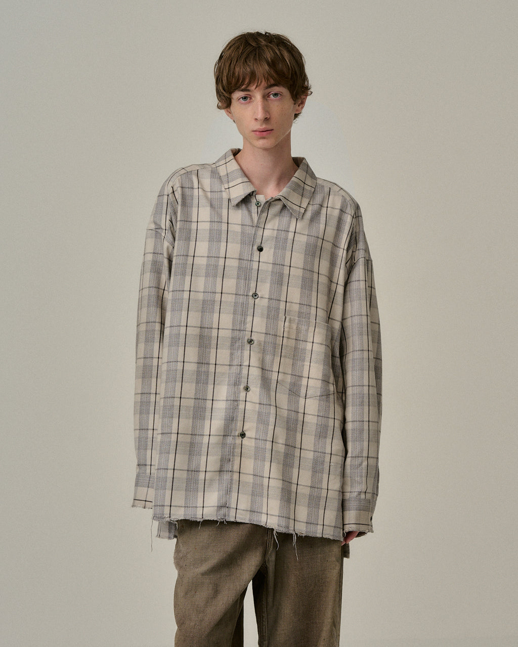 ANCELLM / C/R Check Shirt