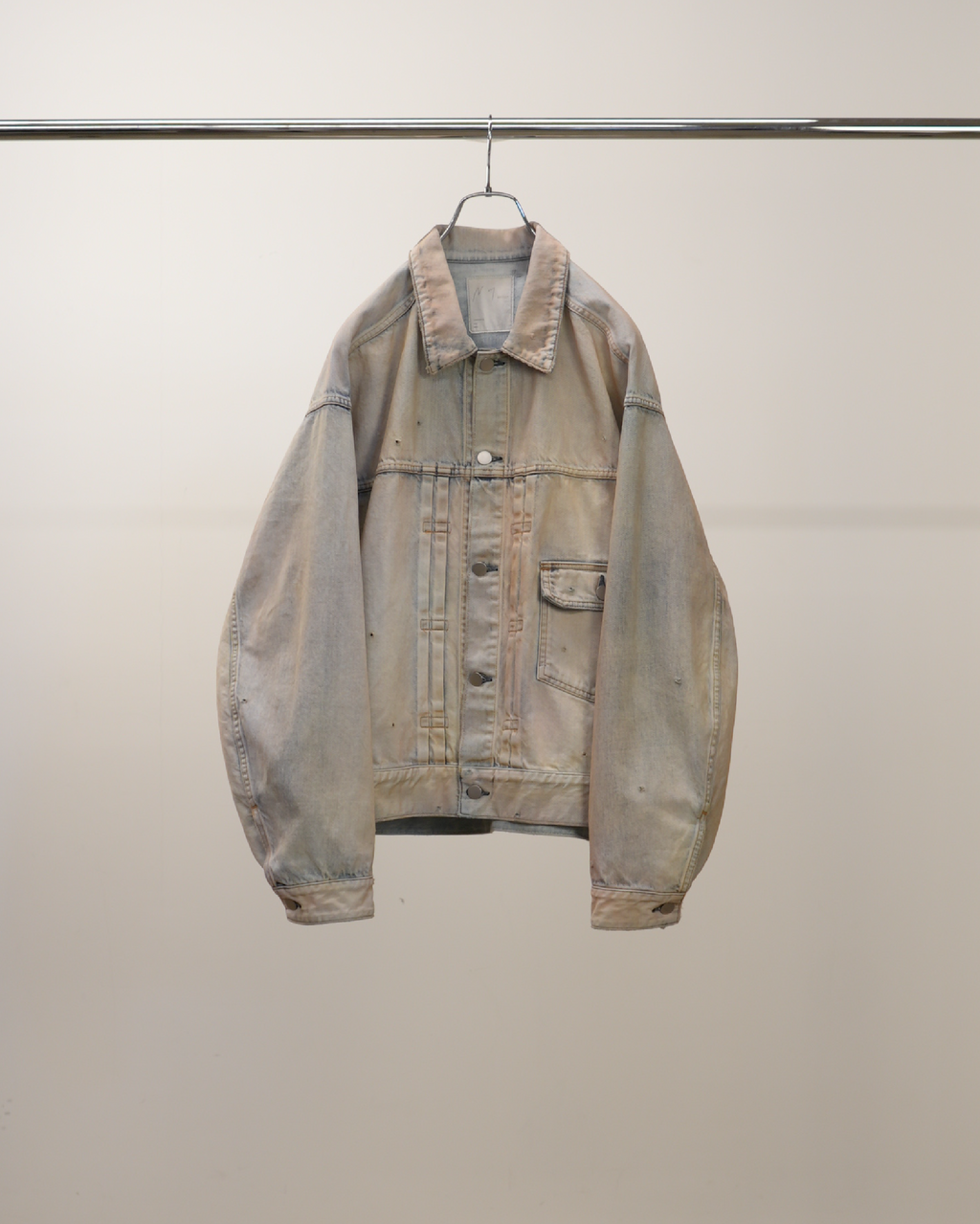 ANCELLM / Layering Color Denim Jacket (Indigo)