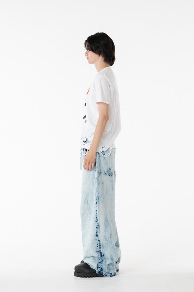 DISCOVERED / Bleach Denim Pants (Indigo)
