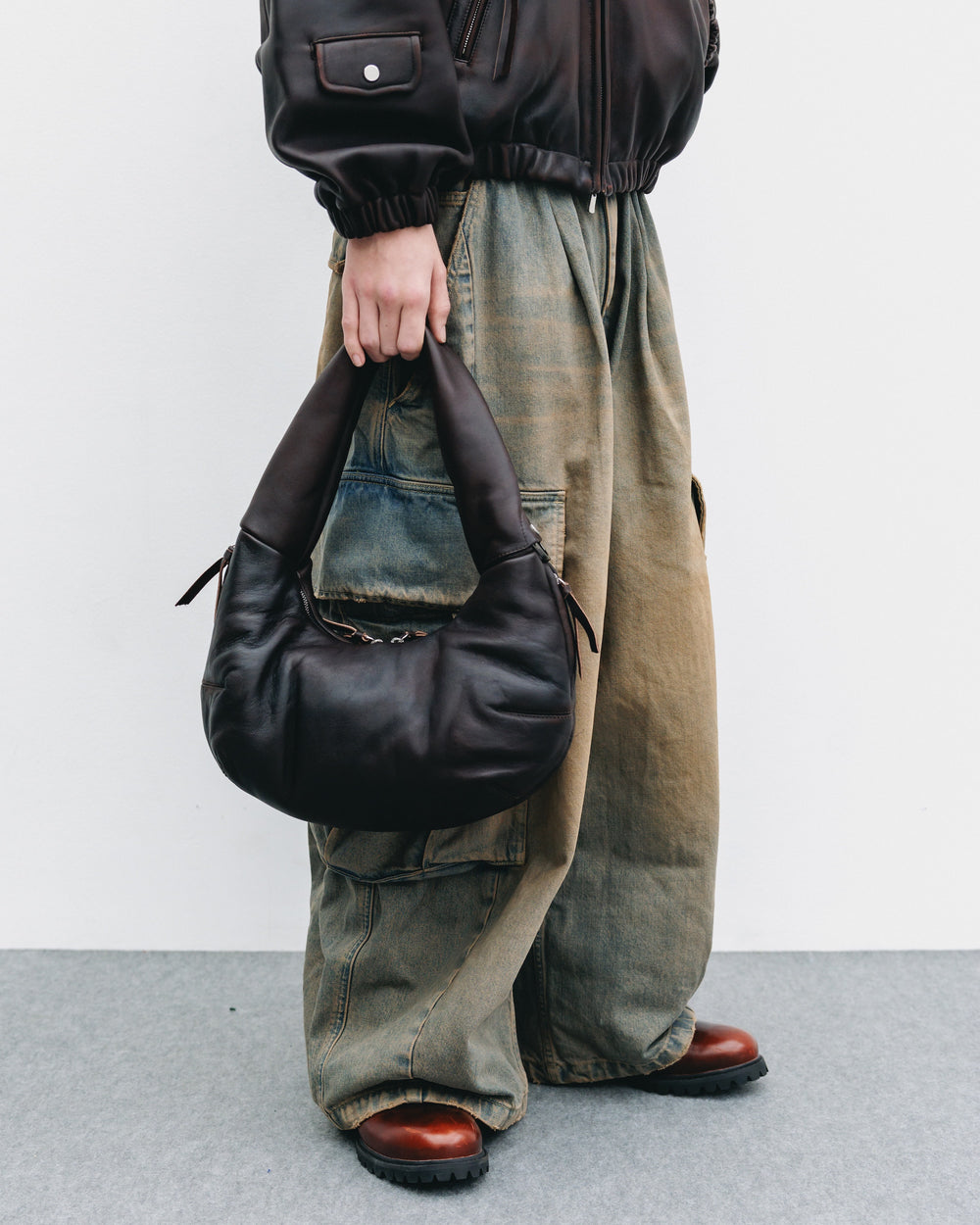 CLESSTE / Vintage Sheep Leather System Bag XS