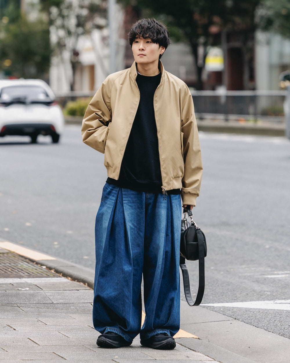 CLESSTE / +Phenix Windstopper® By Gore-Tex Labs Twill City Harrington Jacket (Carmel Beige)