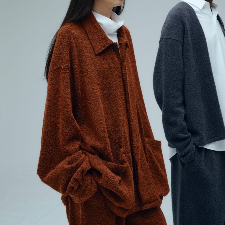 KANEMASA PHIL / 8G×32G Shirts Blouson (Chestnut Brown)