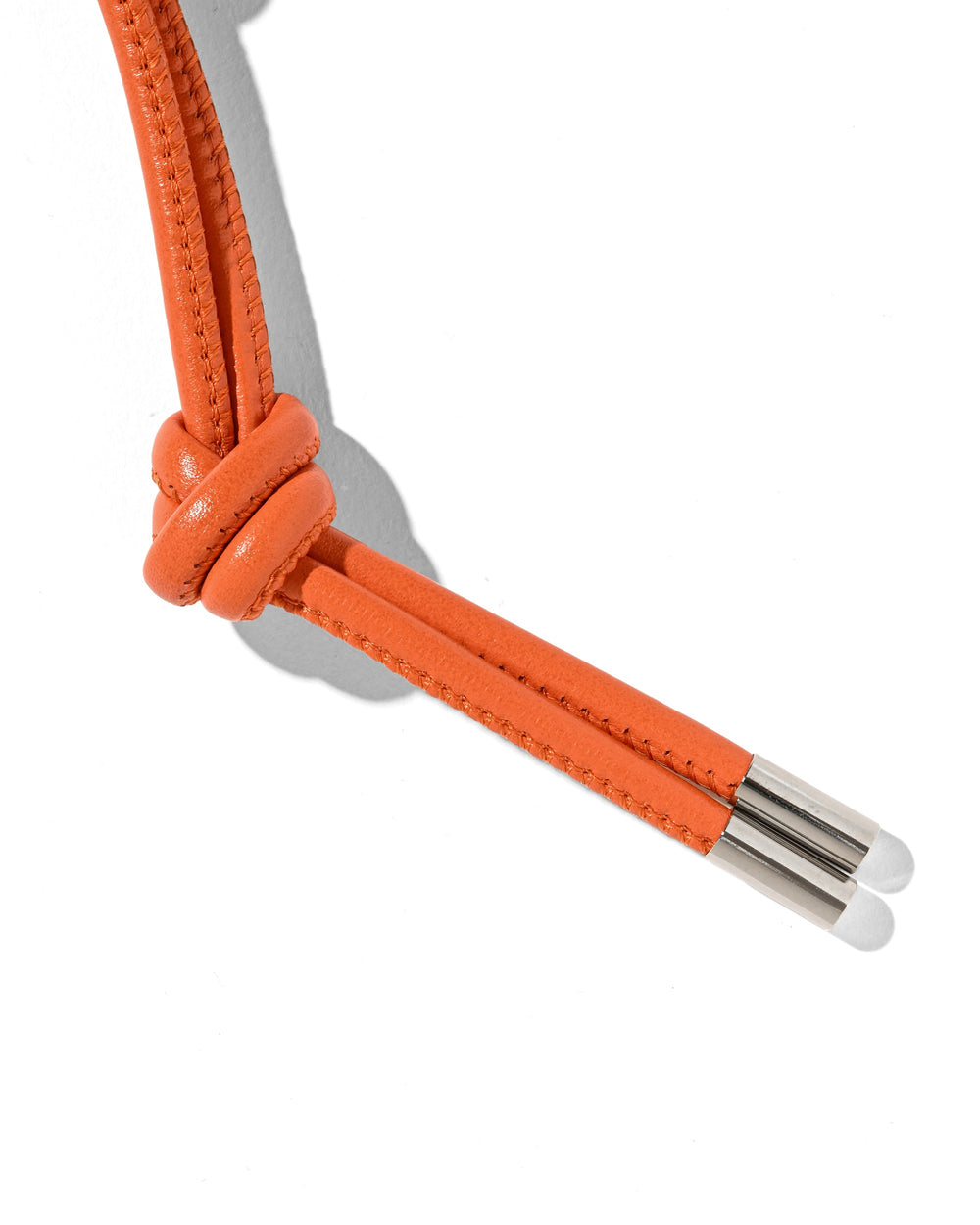 CLESSTE / Leather Knot Charm For ITTI (Orange)