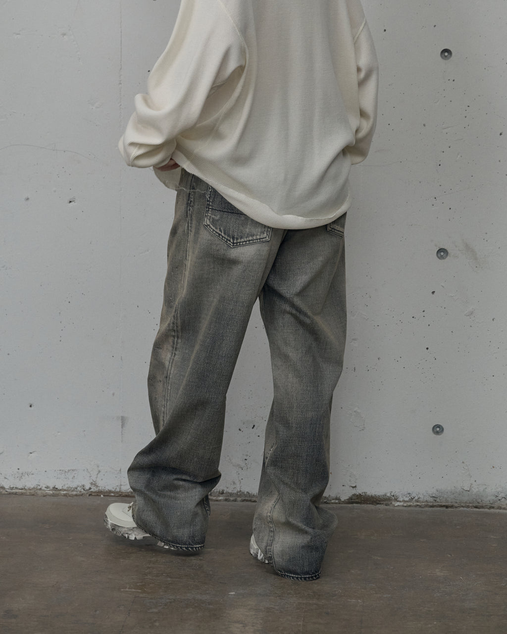 ANCELLM / #01 Midtapered 5P Denim Pants (Black)