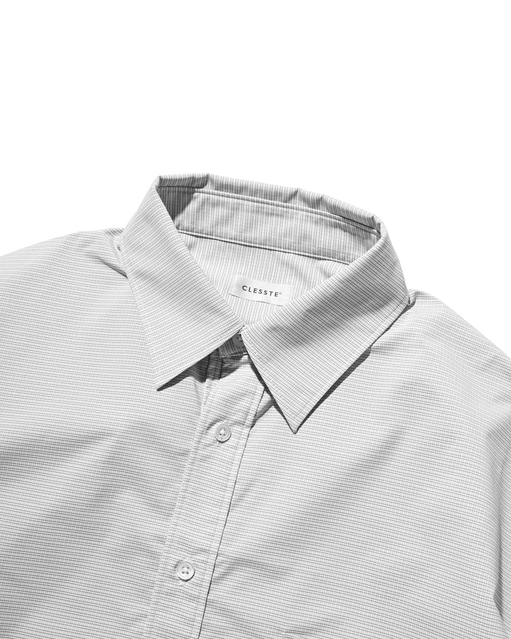 CLESSTE / Mini Plaid S/S Pullover Shirt (White)