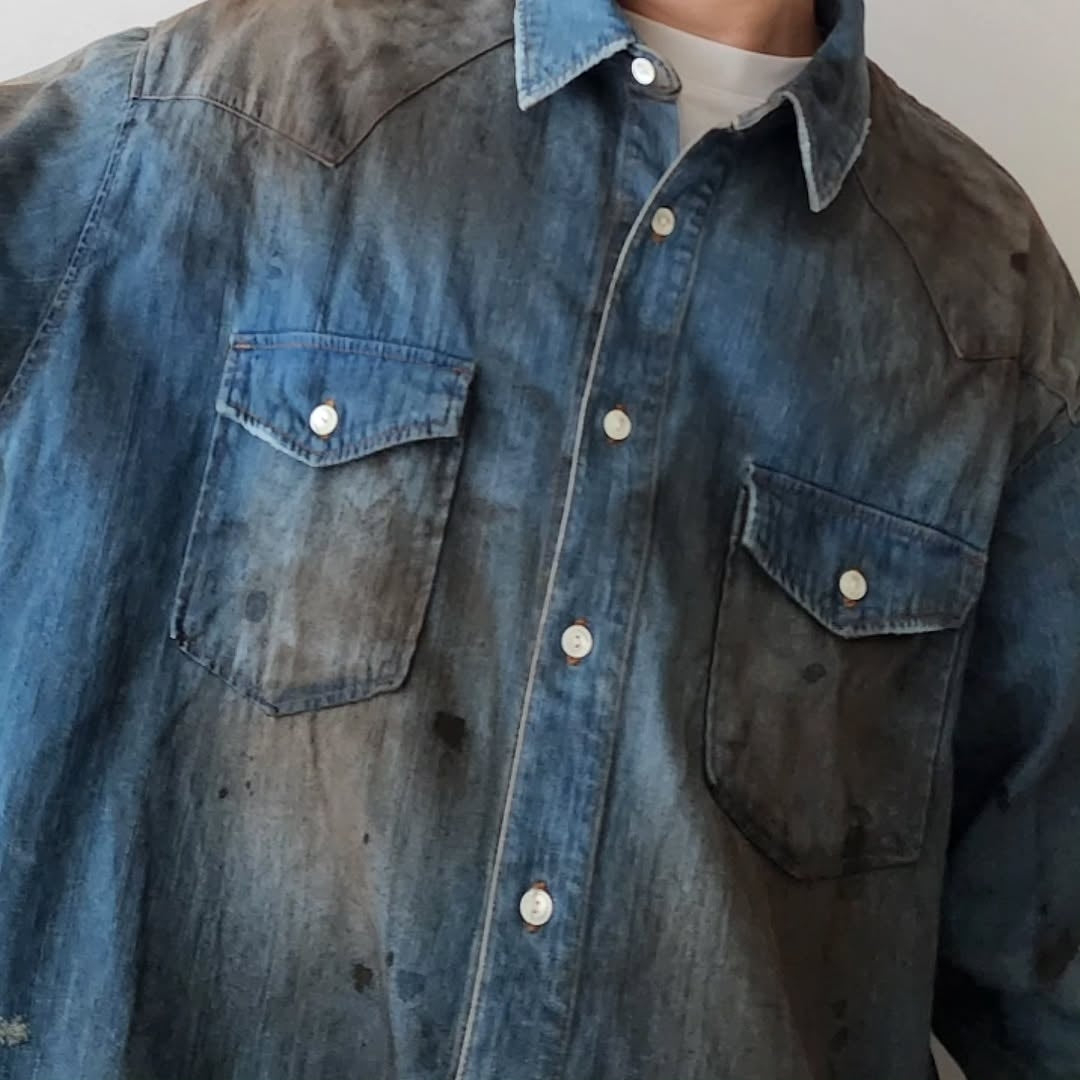 DISCOVERED / Crash Denim Shirts (Indigo)