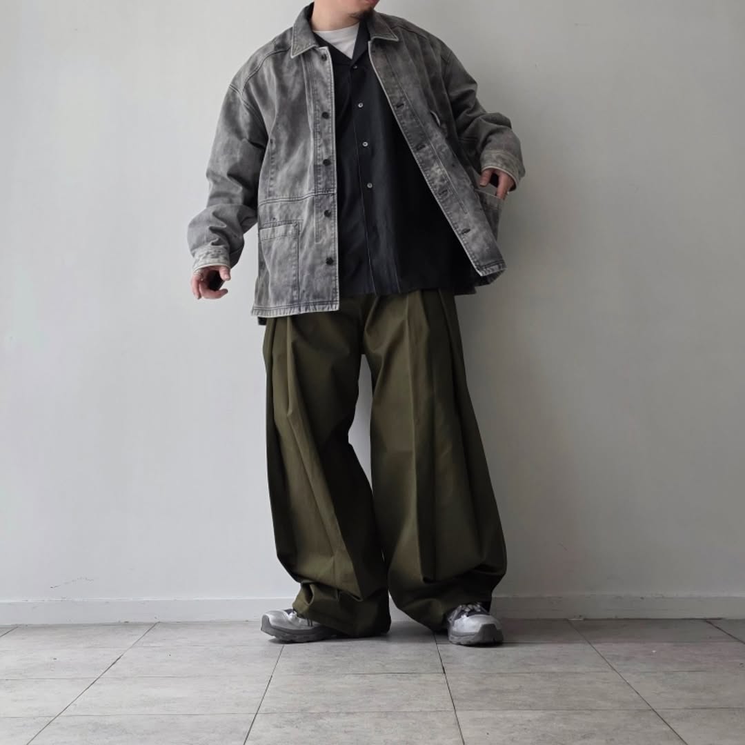 KANEMASA PHIL / 46G Stripe Ether Shirt (Black)