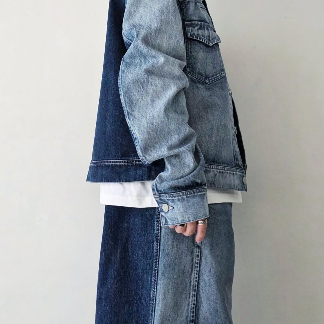 NOMAT / 2 Tone Denim Blouson