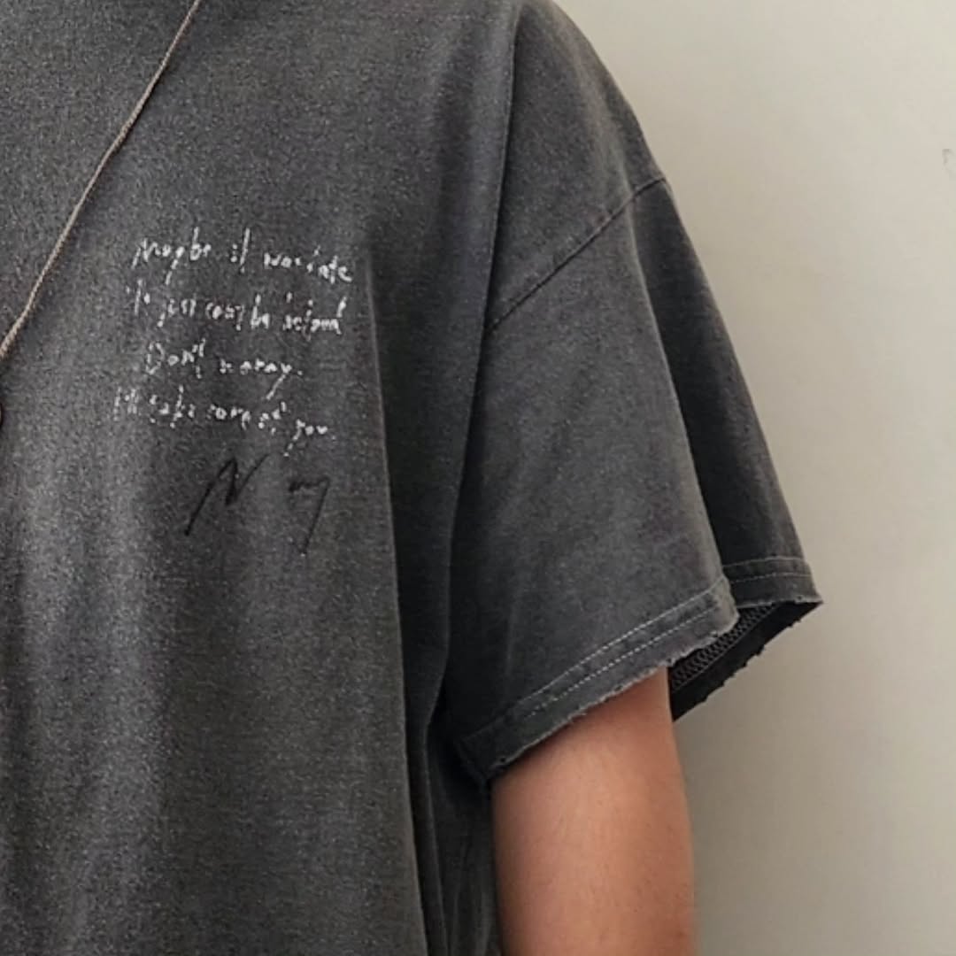 ANCELLM / Message T-Shirt