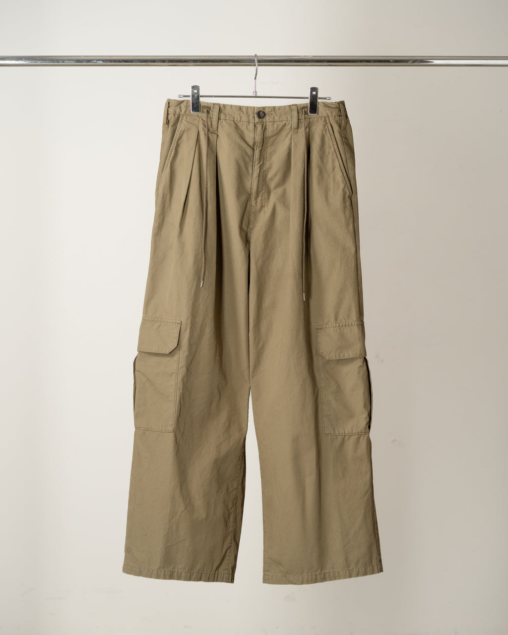 ANCELLM / Poplin Cargo Pants (Olive)