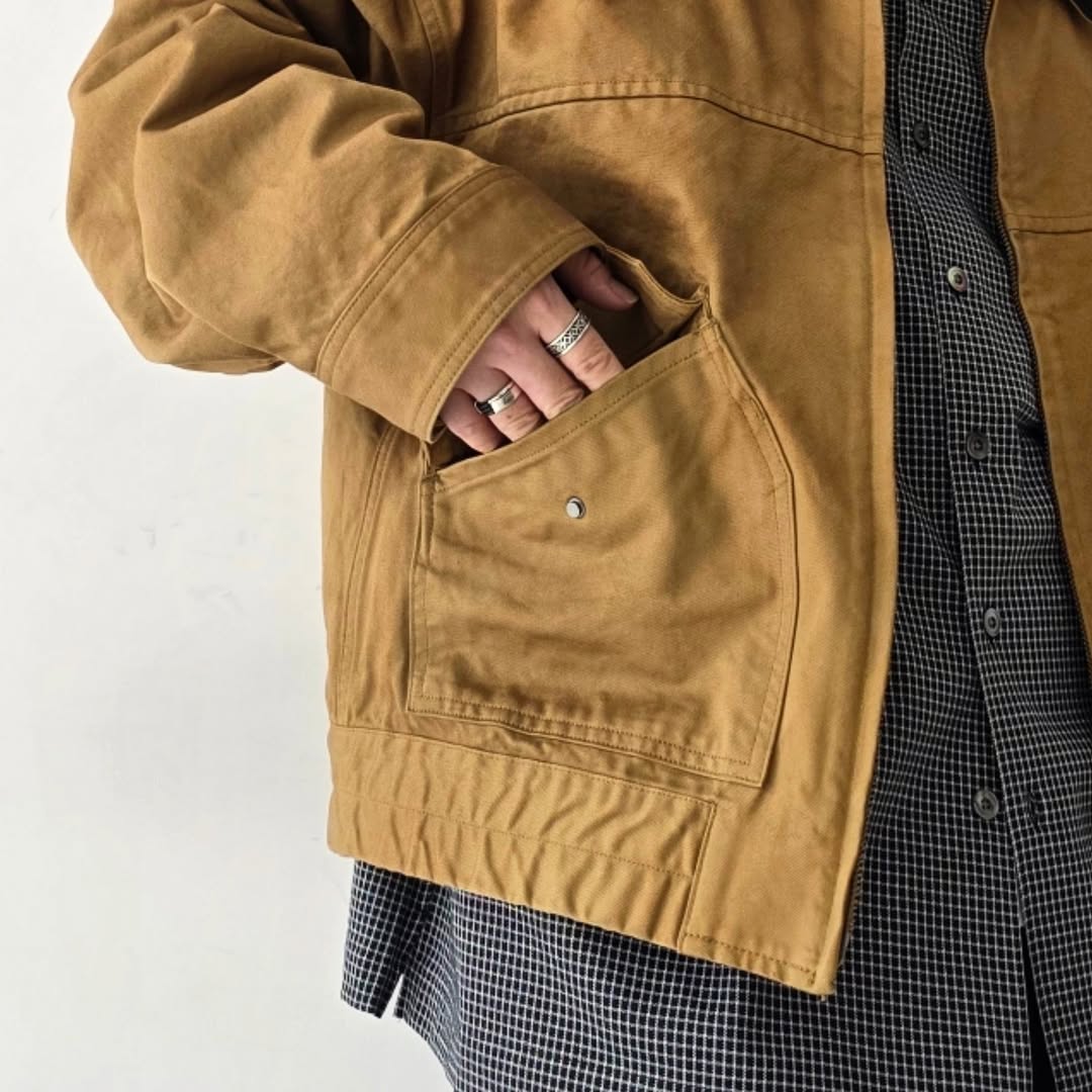 ANCELLM / Zip Blouson (Beige)