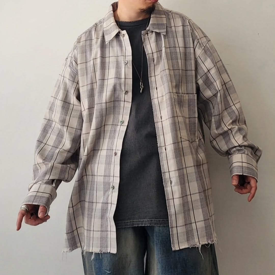 ANCELLM / C/R Check Shirt