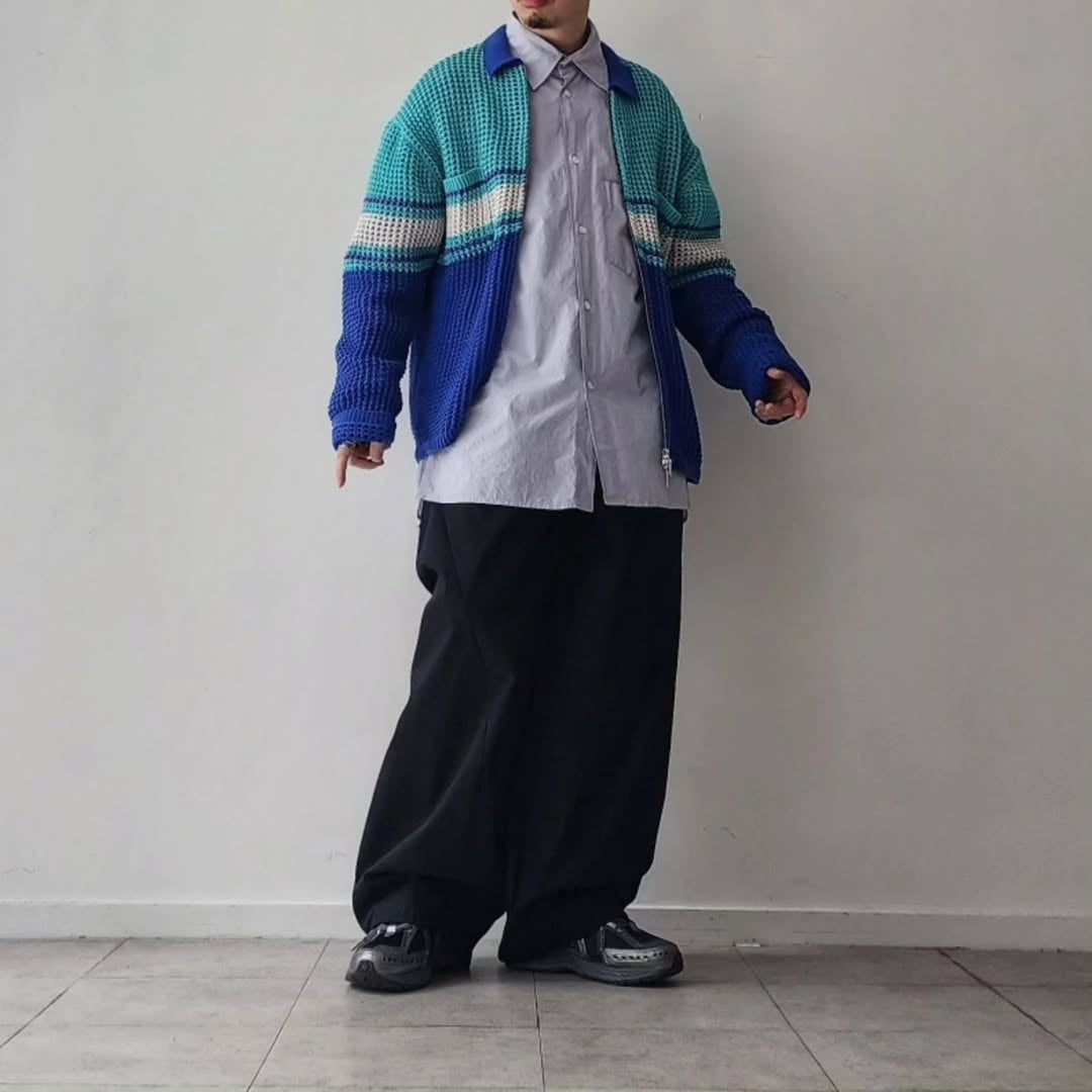 ANCELLM / Dyed Shrink Over Shirt