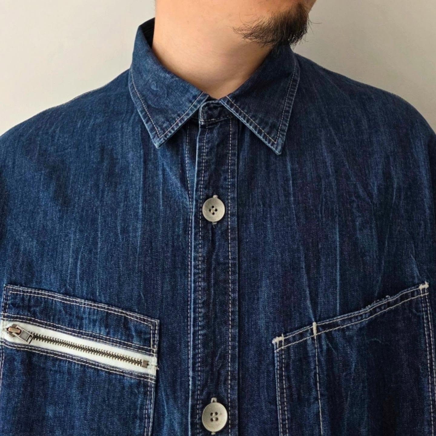 SABY / Work Shirts - 6.5oz Kojima Japan Denim (Ind Vintage)