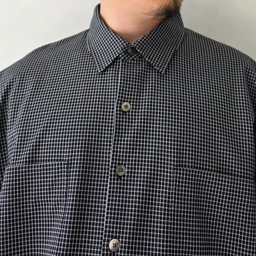 KANEMASA PHIL / 36G Check Balise Shirt (Black)