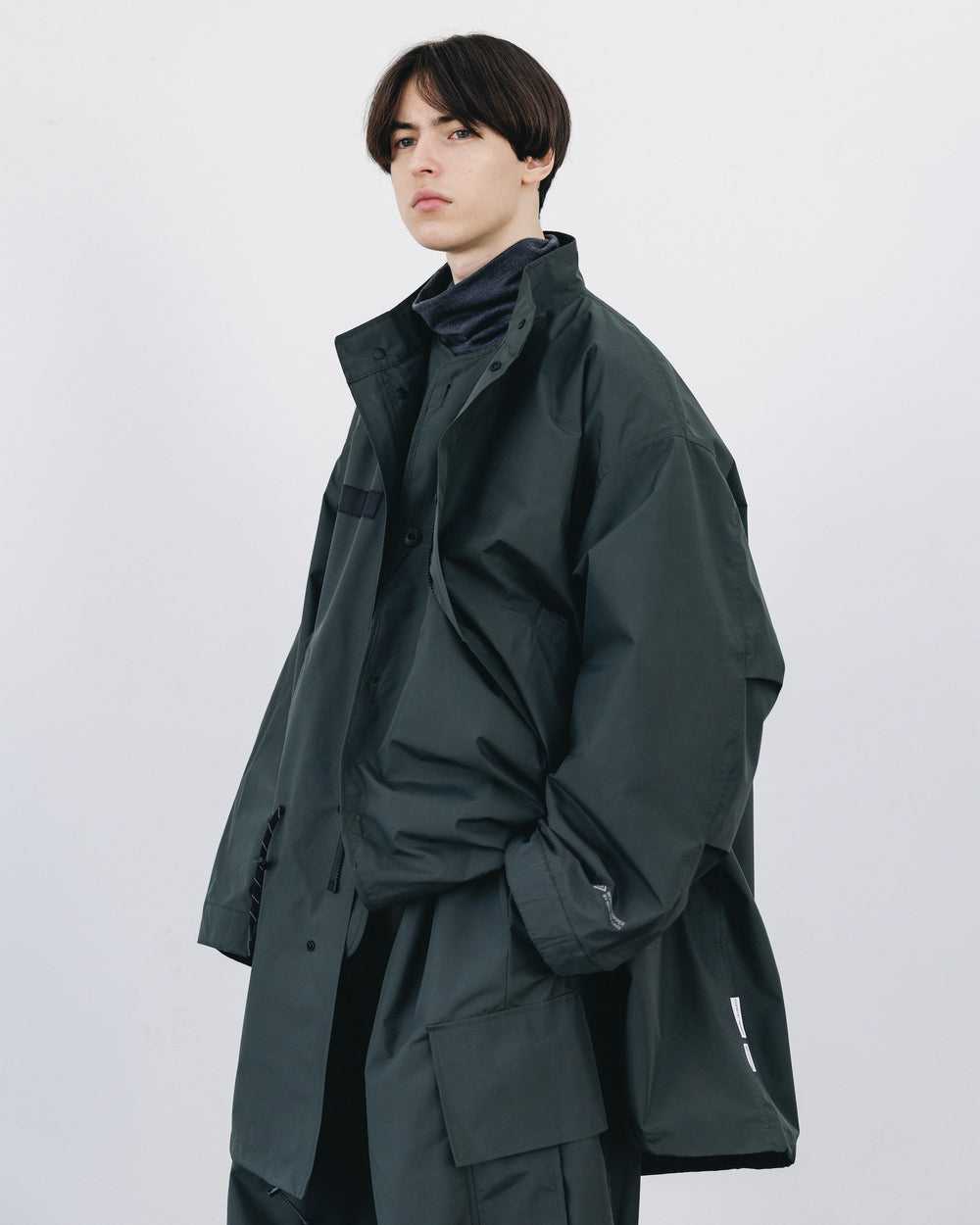 CLESSTE / +Phenix Windstopper ® By Gore-tex Labs City Fishtail Parka With Liner Jacket (Asphalt Gray)
