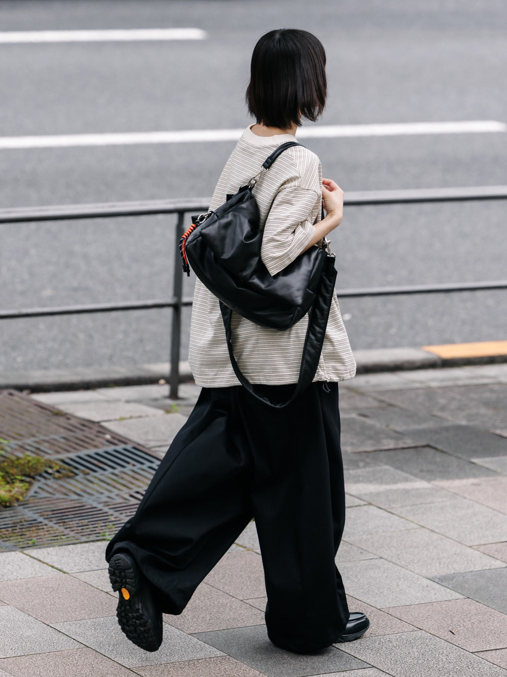 CLESSTE / Leather Padded Flap Holiday Bag