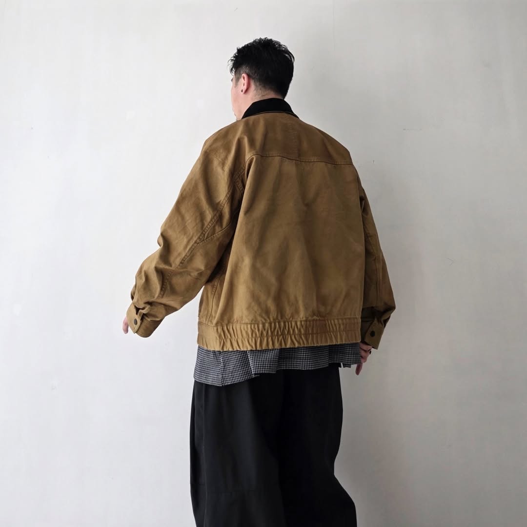 ANCELLM / Zip Blouson (Beige)