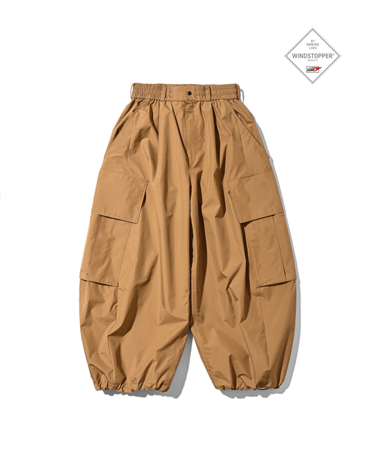 CLESSTE / +Phenix Windstopper ® By Gore-tex Labs City Mega Pocket Balloon Cargo Pants (Camel Beige)