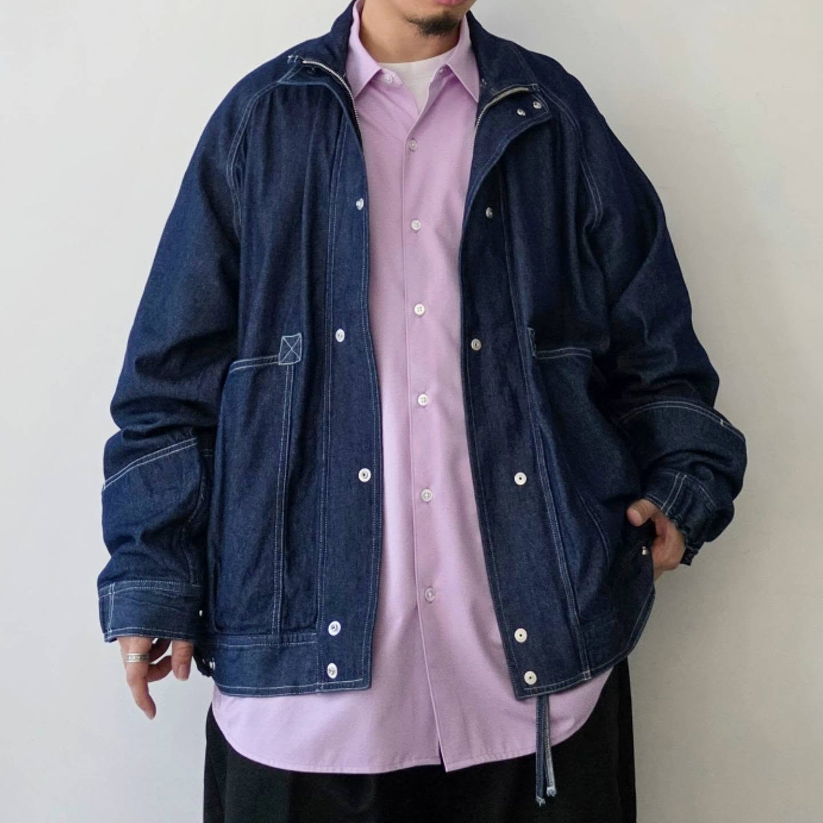 INNAT / Denim Hunter Hiker Jacket (One Wash Blue)