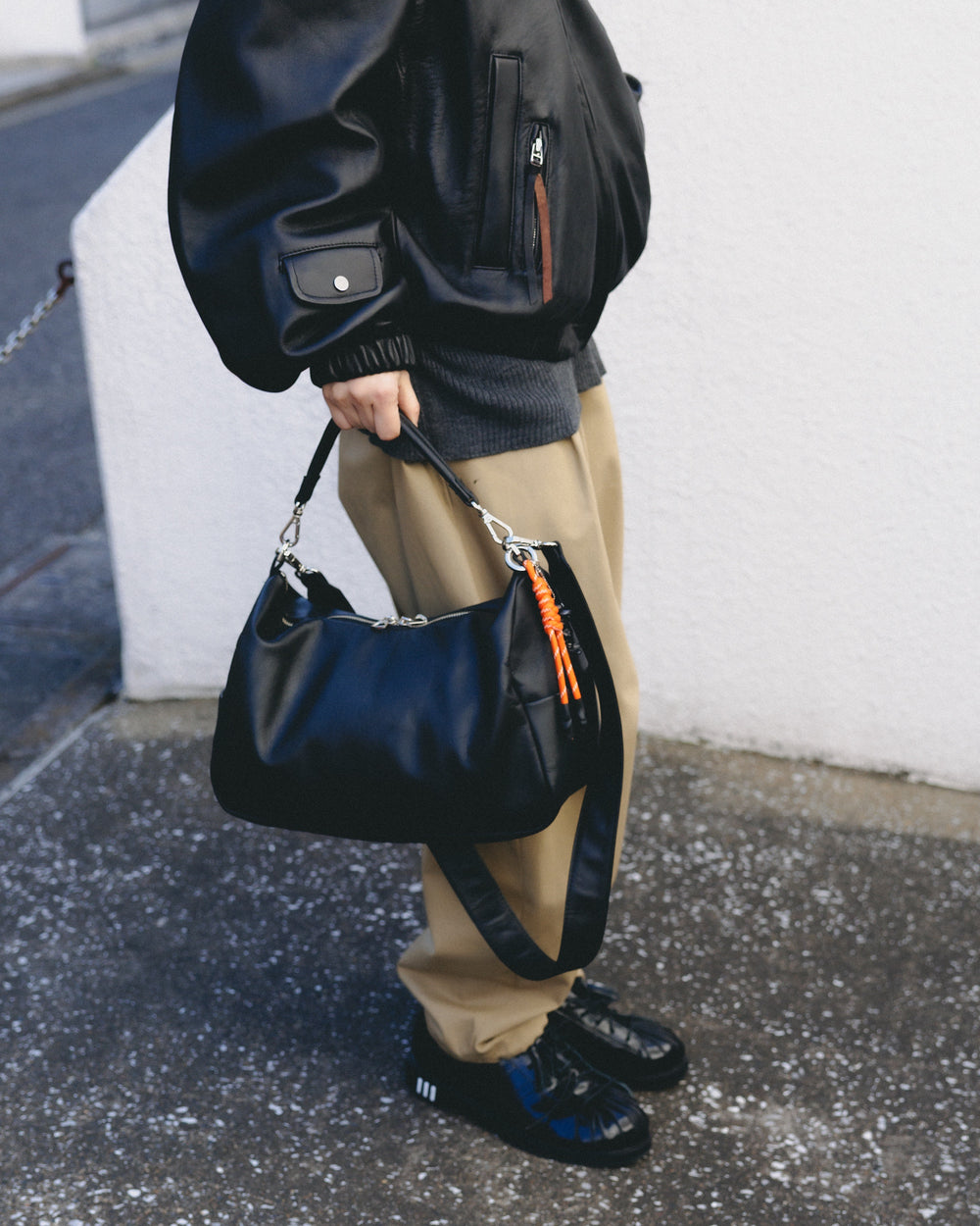 CLESSTE / Leather Day Off Bag (Black)