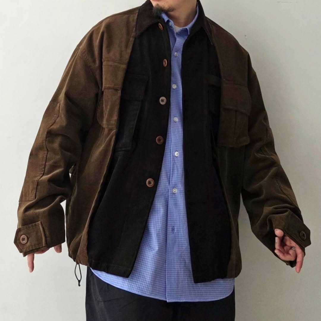 ELEPHANT TRIBAL FABRICS / Double Military Jacket