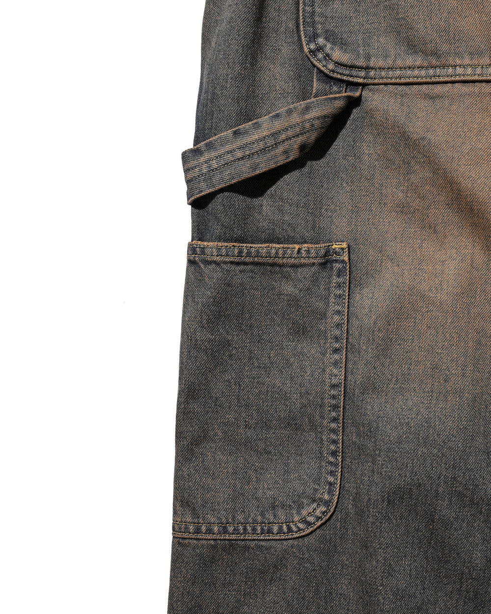 CLESSTE / Vintage Dyed Selvedge Denim Worker Pants (Vintage Brown)