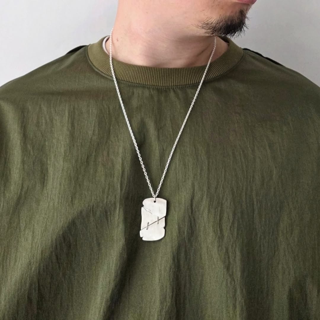 DISCOVERED / Kajif Nylon Crochet Sleeve Pullover (Khaki)