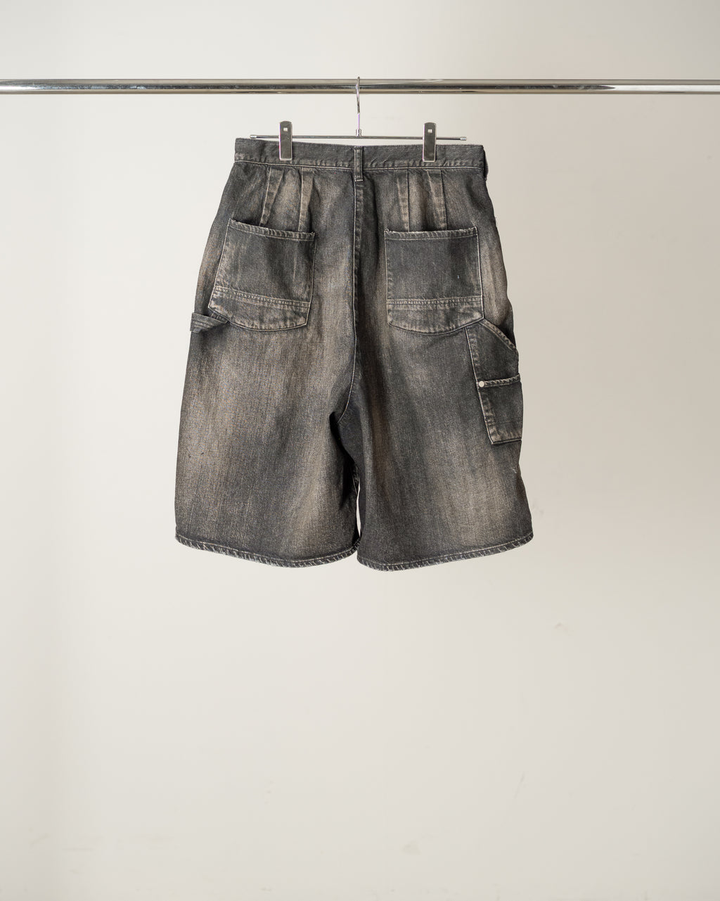 ANCELLM / Denim Painter Shorts (Black)