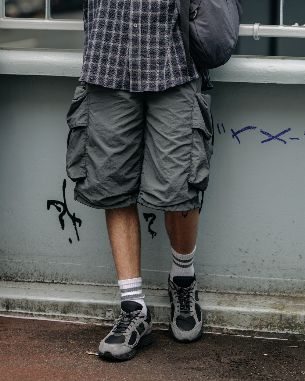 CLESSTE / Vintage Washed City Military Half Pants 002 (Faded Black)