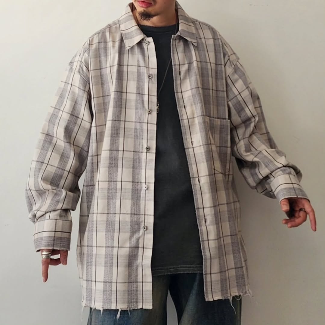 ANCELLM / C/R Check Shirt