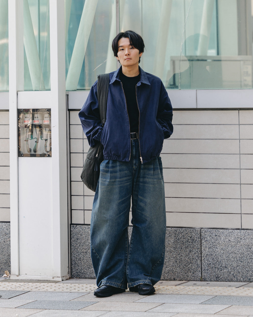 CLESSTE / Vintage Dyed Selvedge Denim Barrel Leg Pants (Vintage Indigo)