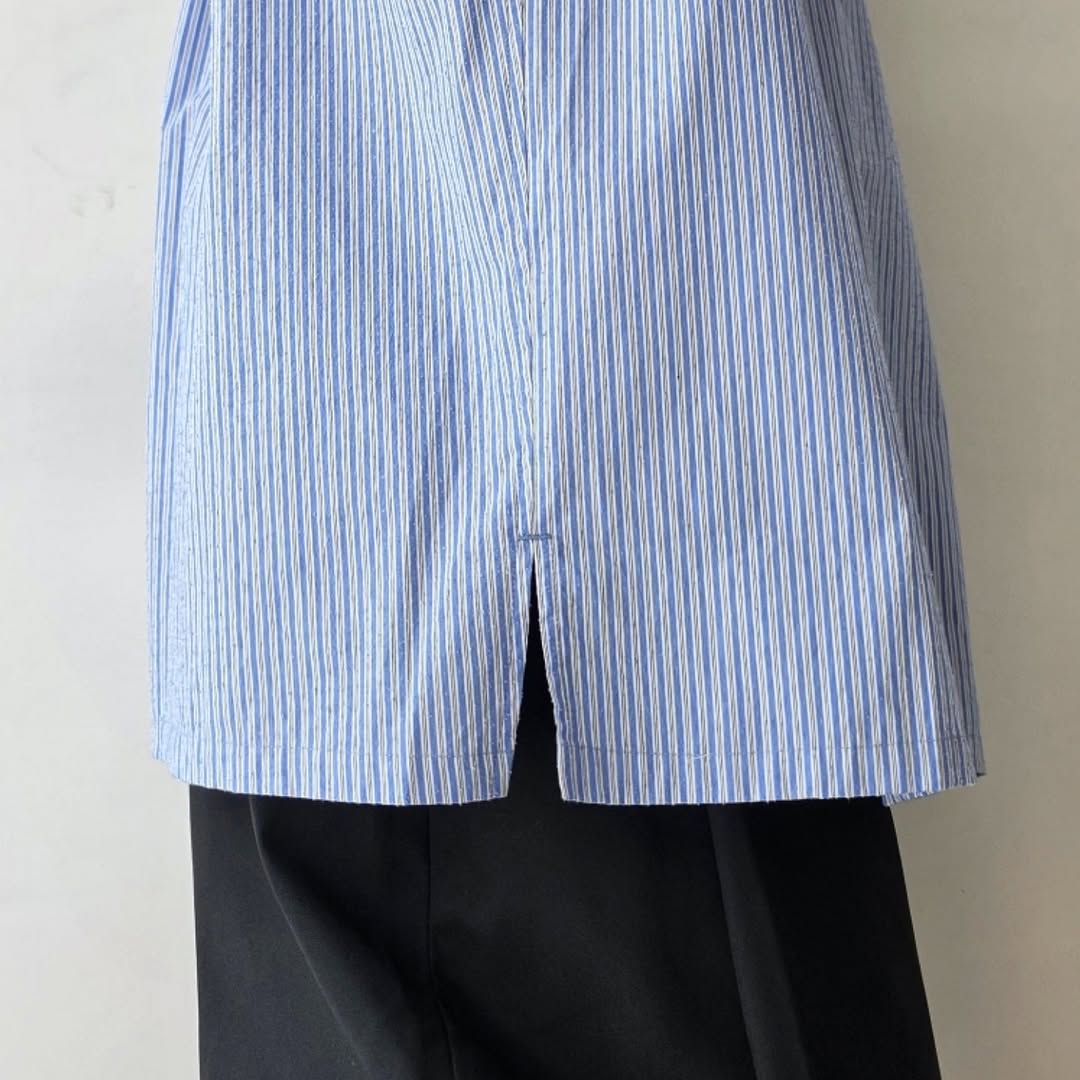 SHINYAKOZUKA / Roomy Shirt (Blue Stripe)