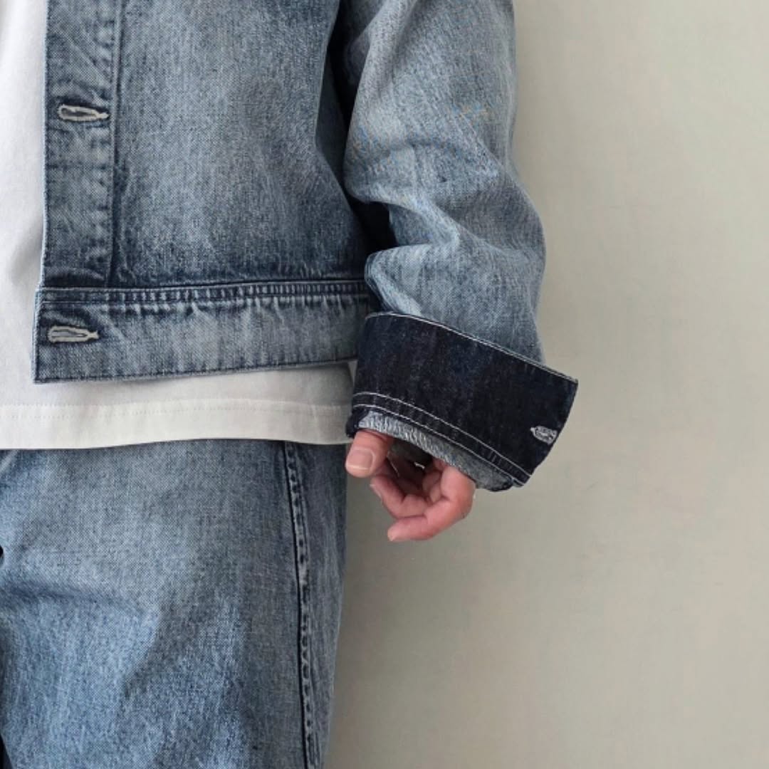 NOMAT / 2 Tone Denim Blouson
