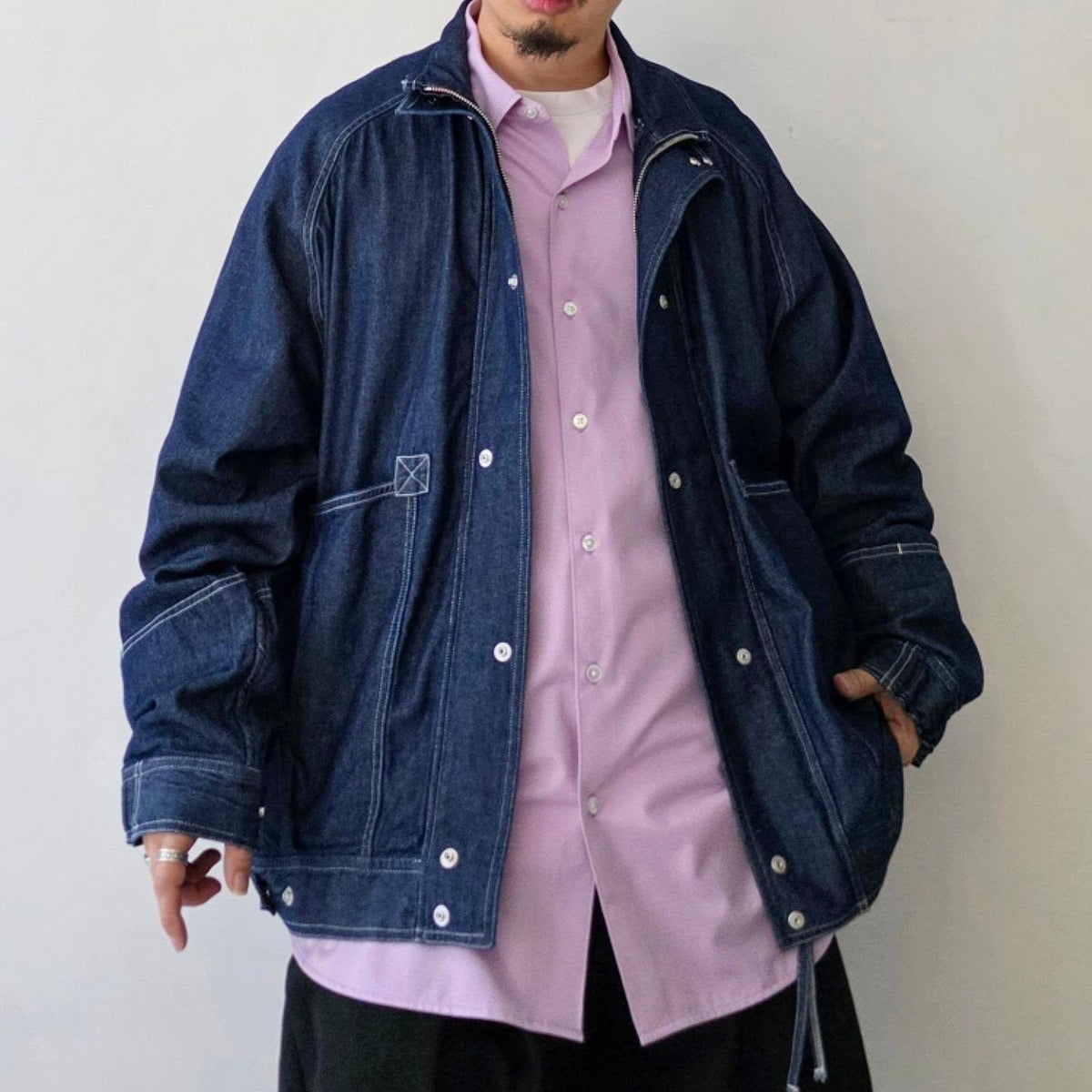 INNAT / Denim Hunter Hiker Jacket (One Wash Blue)