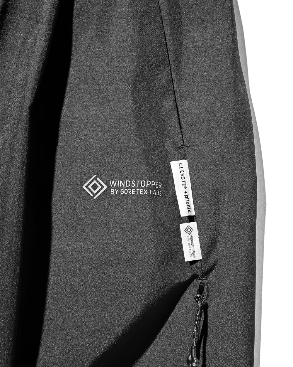 CLESSTE / +Phenix Windstopper ® By Gore-tex Labs City Barrel Leg Pants (Black)