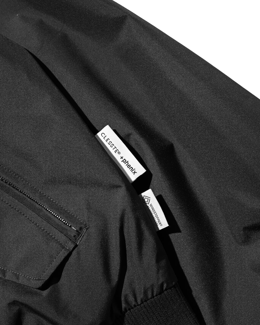 CLESSTE / +Phenix Windstopper® By Gore-Tex Labs Twill City Harrington Jacket (Black)
