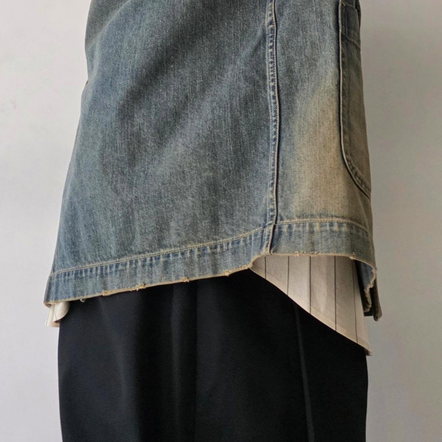 CLESSTE / Vintage Dyed Selvedge Denim City Worker Tailored Jacket (Vintage Beige)