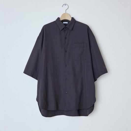 BLANC YM / Soft Oxford Half Shirts (Navy)