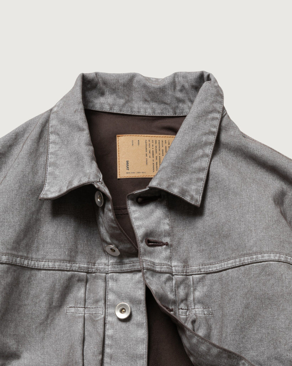 INNAT / Pigment Print Type-2 Trucker Jacket (Black)